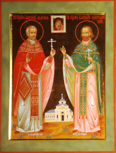 Икона священномучеников Алексия (Шарова) и Василия (Озерецковского) в селе Молоково