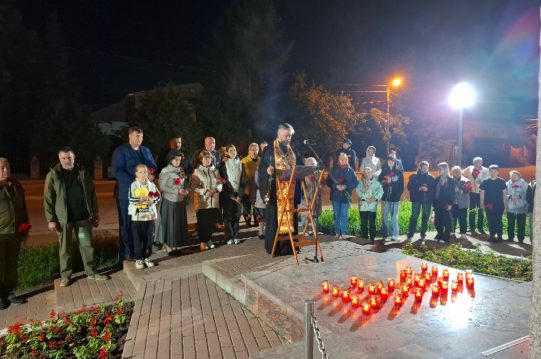 <b> 21 июня 2025 г.</b>  Акция «Свеча памяти» в Молоково
