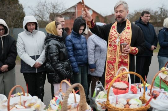 <b> 11 апреля 2026 г. </b> Освящение пасхальной снеди в Богданихе и в Андреевском